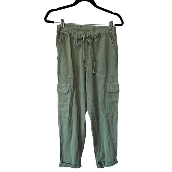 Saks Fifth Avenue 100% Lyocell Light Green Drawstring Jogger Pants Size XS - Picture 1 of 12